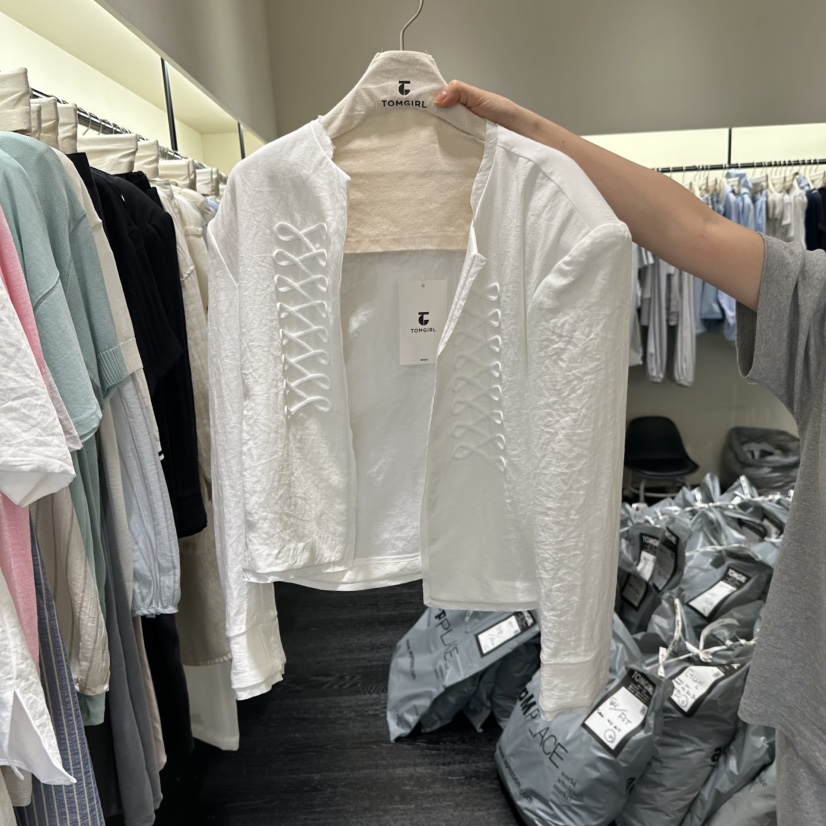 TOMGIRL東大門直郵女裝新款時尚人氣真品職業26春夏熱賣夾克TOMGIRL夾克圖色1