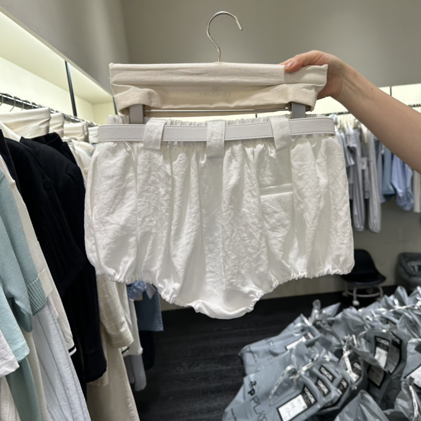 TOMGIRL東大門實拍女士新款時尚休閑人氣真品推薦短褲含腰帶TOMGIRL短褲