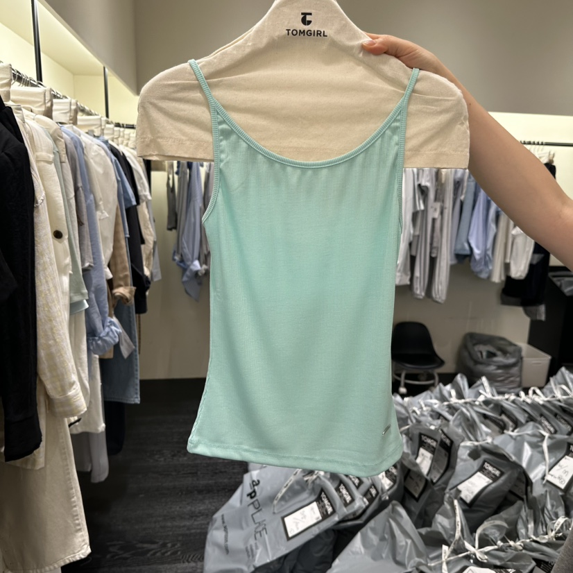TOMGIRL東大門實拍女裝新品熱賣26春夏職業真品時尚吊帶背心TOMGIRL吊帶/背心圖色3
