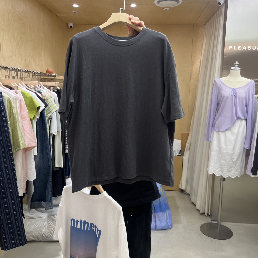 PLEASURE東大門實拍韓國女士新款熱賣人氣推薦26夏季T恤印花PLEASURET恤