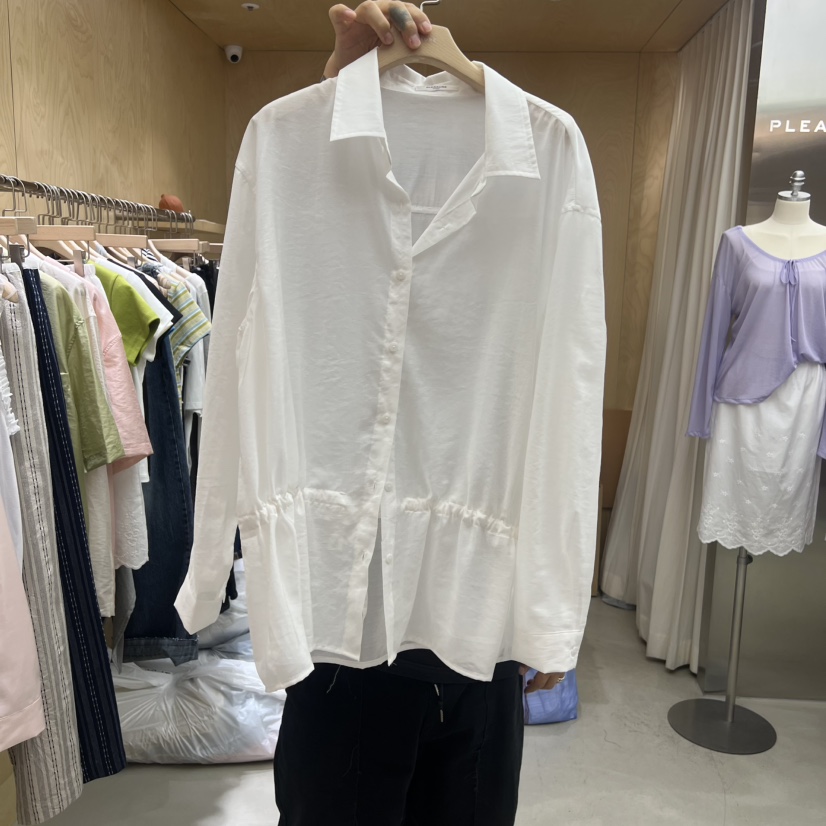 PLEASURE韓國代購女士新款推薦26春夏26夏季人氣襯衫蕾絲衫PLEASURE襯衫/蕾絲衫圖色1