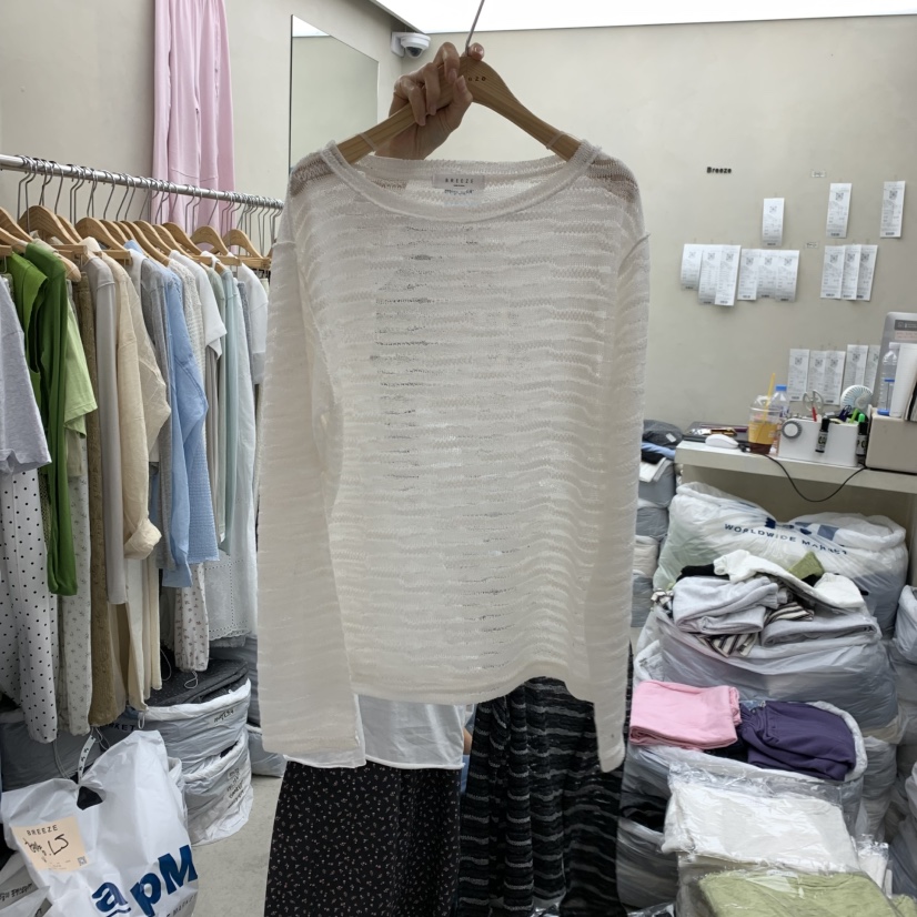 BREEZE東大門實拍韓國女裝新品26夏季熱賣26春夏推薦長袖T恤BREEZE長袖T恤圖色1