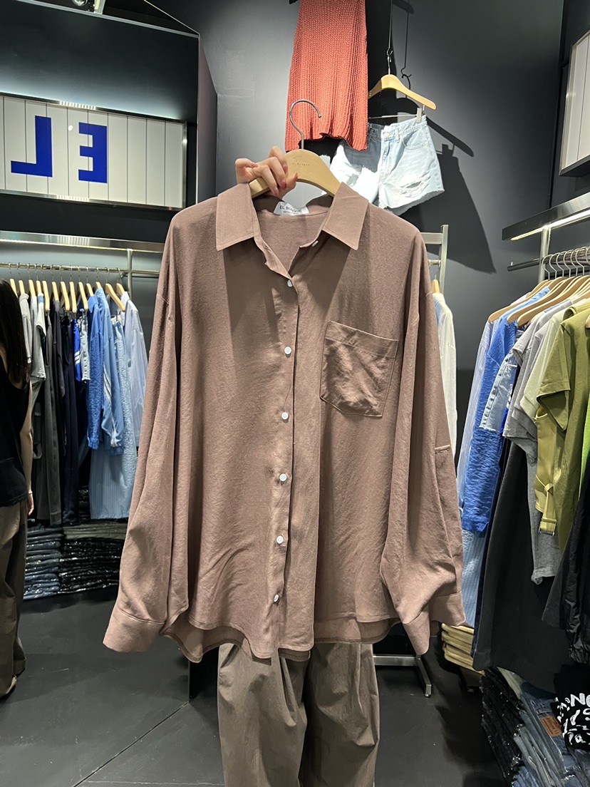 EL BOSQUE韓國代購女裝新品職業推薦熱賣襯衫蕾絲衫亞麻布EL BOSQUE襯衫/蕾絲衫圖色2