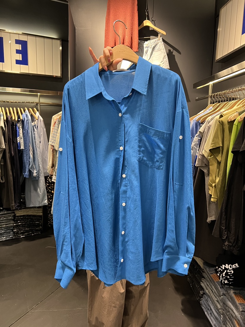 EL BOSQUE韓國代購女裝新品職業推薦熱賣襯衫蕾絲衫亞麻布EL BOSQUE襯衫/蕾絲衫圖色3