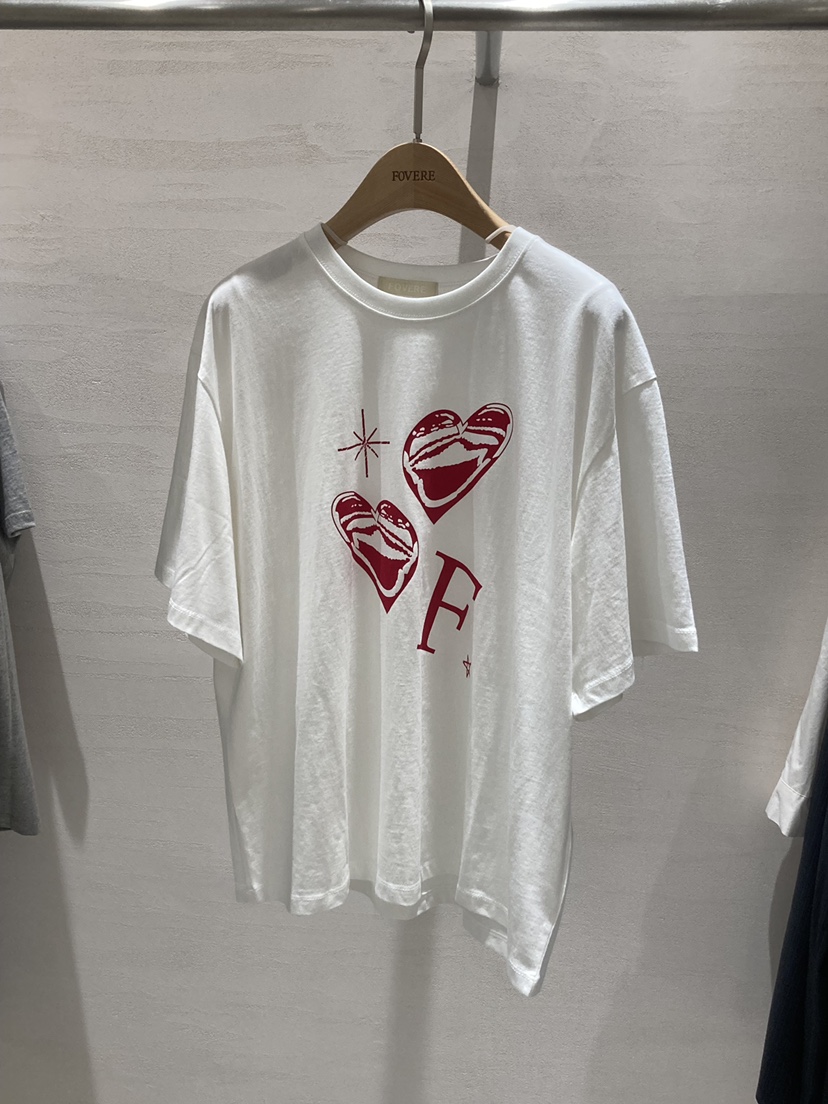 ROUGH韓國直郵實拍女裝新款推薦26夏季人氣時尚休閑T恤印花ROUGHT恤圖色1