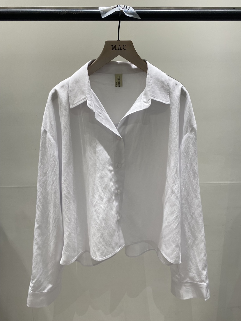 MAC韓國東大門直郵女士新款推薦26夏季休閑襯衫蕾絲衫亞麻THE FORWARD MAC襯衫/蕾絲衫圖色1
