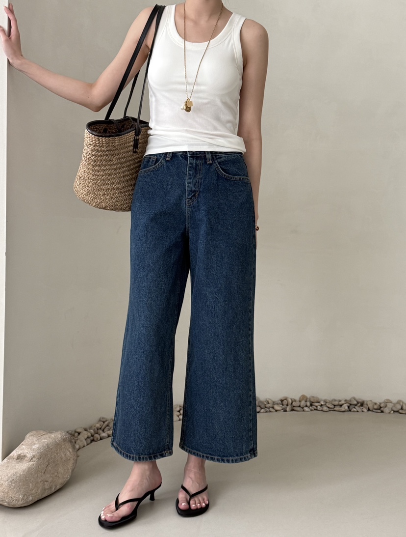 DEMAR韓國東大門直郵女裝新品26夏季人氣26春夏推薦牛仔褲DEMAR牛仔褲