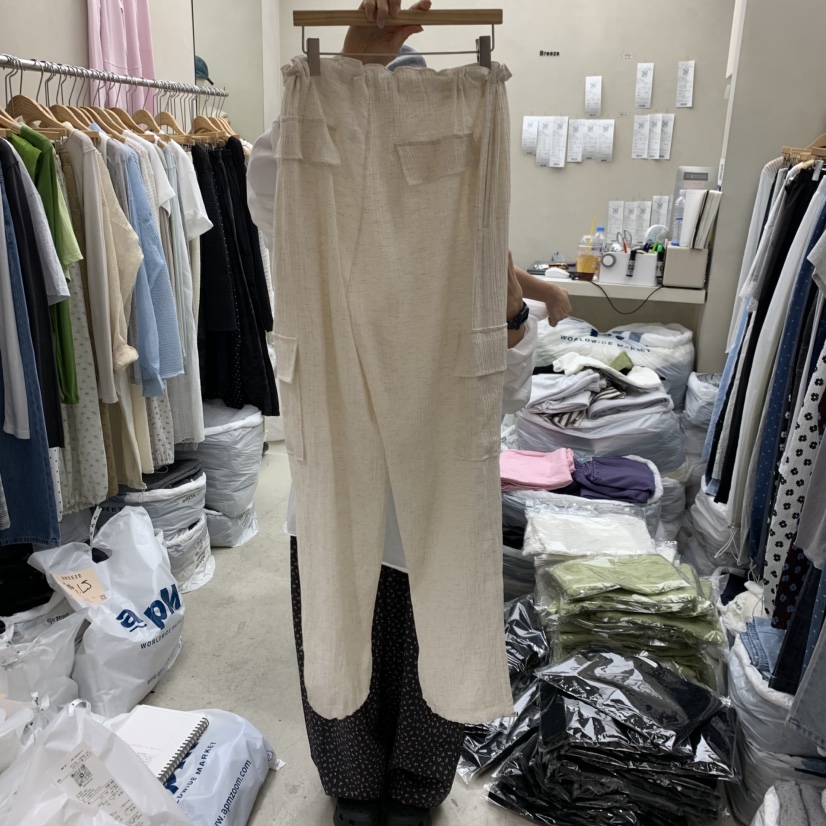 BREEZE韓國東大門代購女士新款時尚推薦休閑人氣休閑褲口袋BREEZE休閑褲