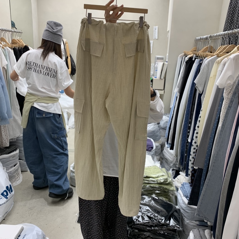 BREEZE韓國東大門代購女士新款時尚推薦休閑人氣休閑褲口袋BREEZE休閑褲