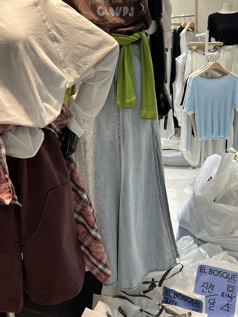 EL BOSQUE韓國東大門直郵女士新品職業人氣26夏季熱賣長裙EL BOSQUE長裙