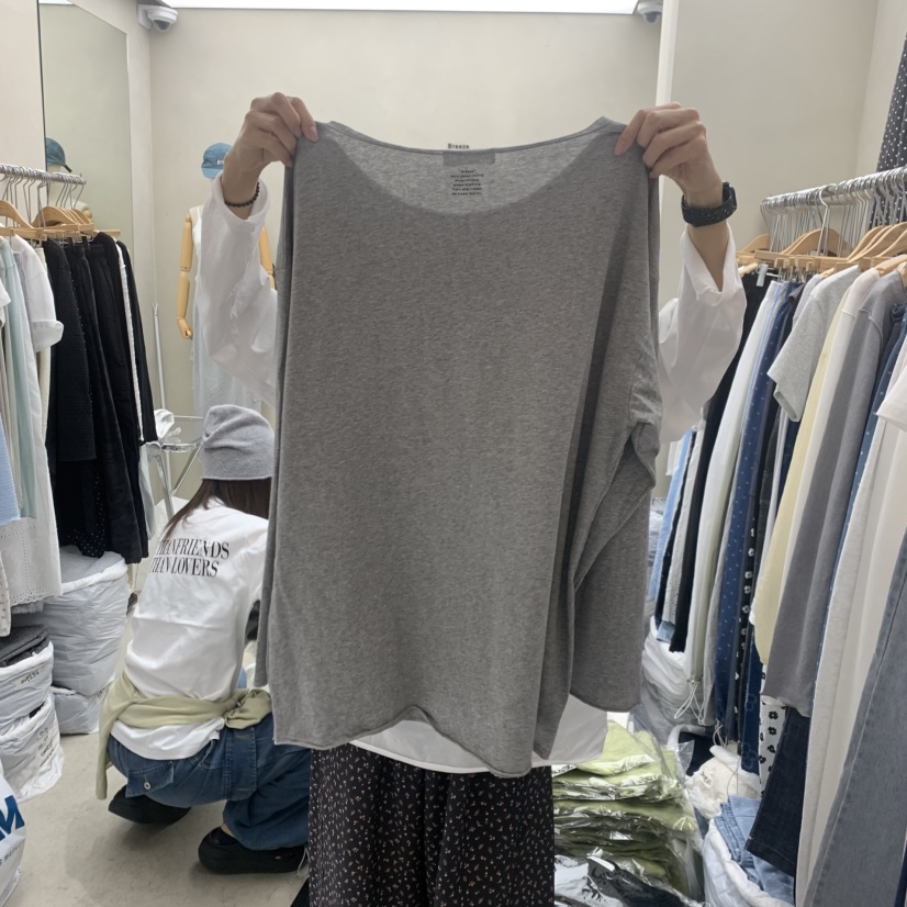 BREEZE韓國東大門代購女士新款休閑時尚26夏季職業長袖T恤BREEZE長袖T恤