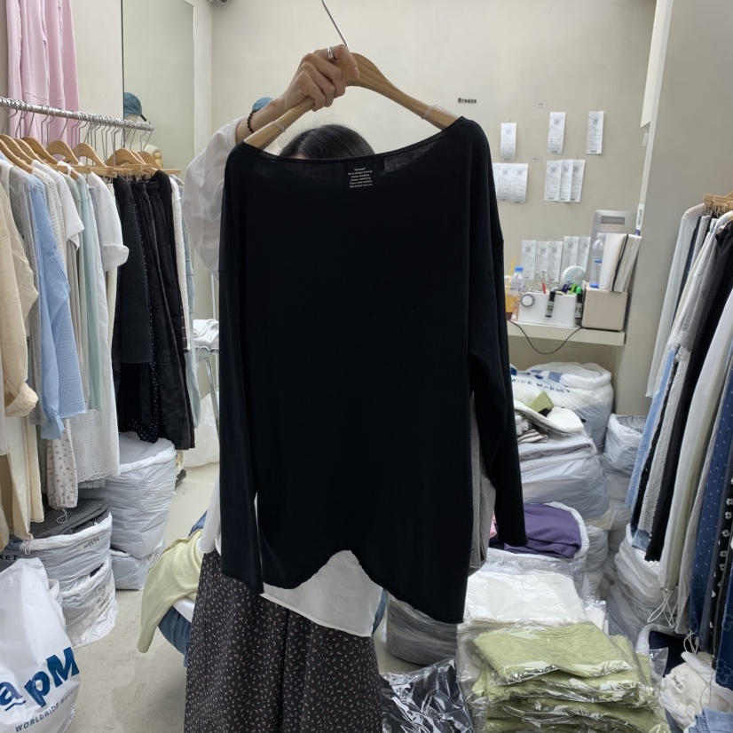 BREEZE韓國東大門代購女士新款休閑時尚26夏季職業長袖T恤BREEZE長袖T恤