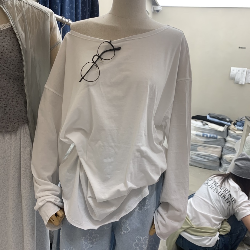 BREEZE韓國東大門代購女士新款休閑時尚26夏季職業長袖T恤BREEZE長袖T恤圖色1