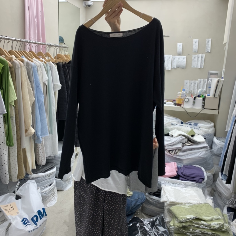 BREEZE韓國東大門代購女士新款休閑時尚26夏季職業長袖T恤BREEZE長袖T恤圖色4