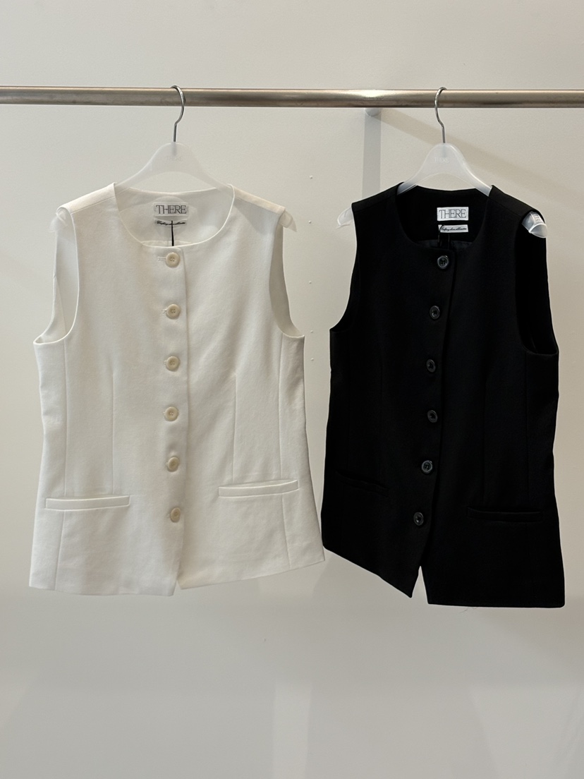 THERE東大門實拍韓國女裝新品熱賣休閑職業時尚人氣26春夏馬甲THERE馬甲