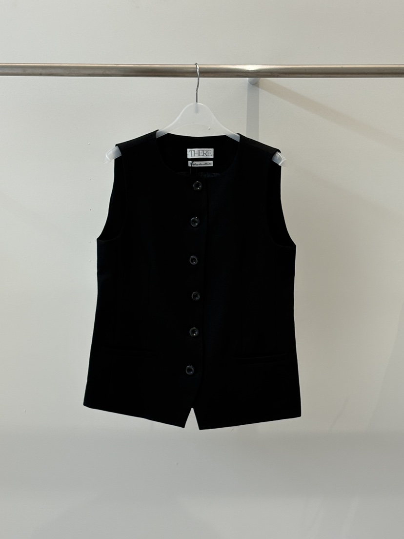 THERE東大門實拍韓國女裝新品熱賣休閑職業時尚人氣26春夏馬甲THERE馬甲圖色2