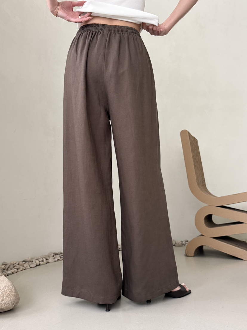 DEMAR韓國東大門直郵女裝新品人氣時尚26春夏職業休閑褲亞麻DEMAR休閑褲