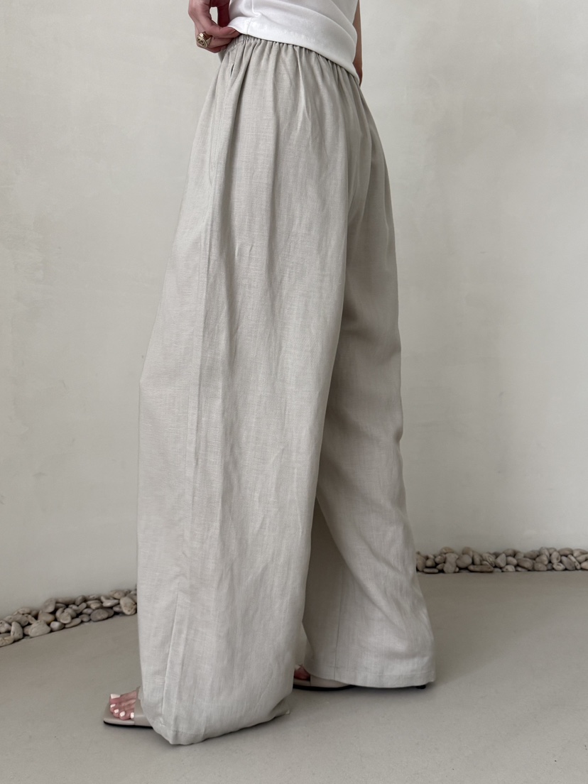 DEMAR韓國東大門直郵女裝新品人氣時尚26春夏職業休閑褲亞麻DEMAR休閑褲