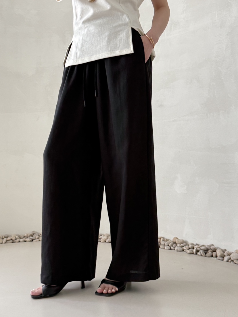 DEMAR韓國東大門直郵女裝新品人氣時尚26春夏職業休閑褲亞麻DEMAR休閑褲圖色4