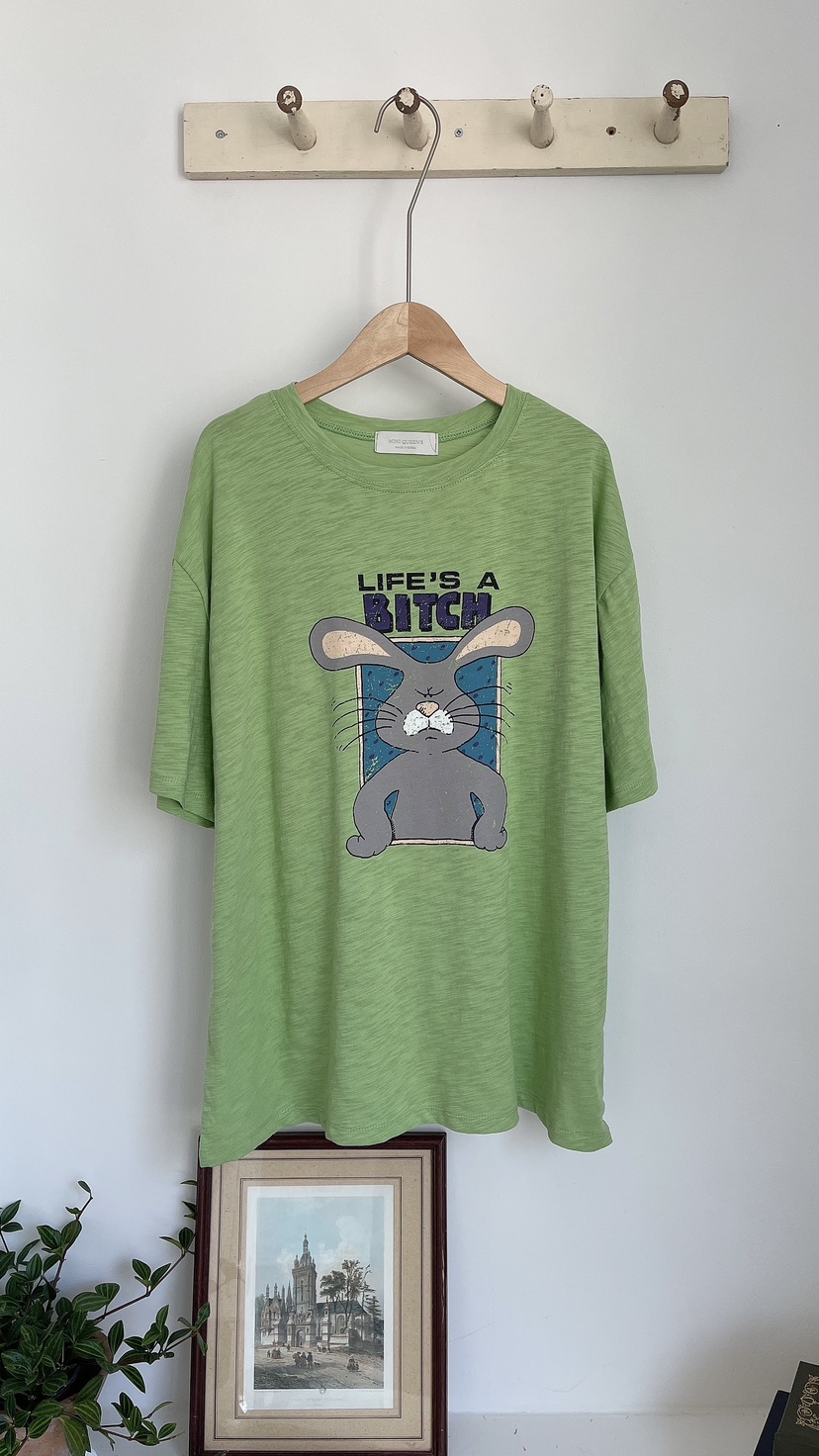 MINIQUEENS韓國東大門直郵女士新品熱賣休閑職業時尚人氣T恤MINIQUEENST恤圖色2