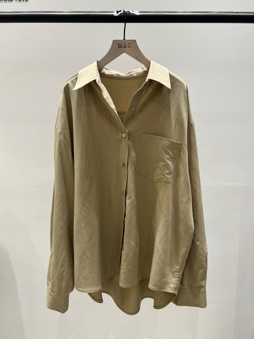 MAC東大門實拍韓國女裝新品26春夏休閑熱賣襯衫蕾絲衫亞麻THE FORWARD MAC襯衫/蕾絲衫圖色2