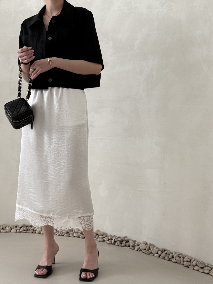 DEMAR韓國東大門代購女裝新品26夏季職業人氣半身裙中短裙緞DEMAR半身裙/中短裙