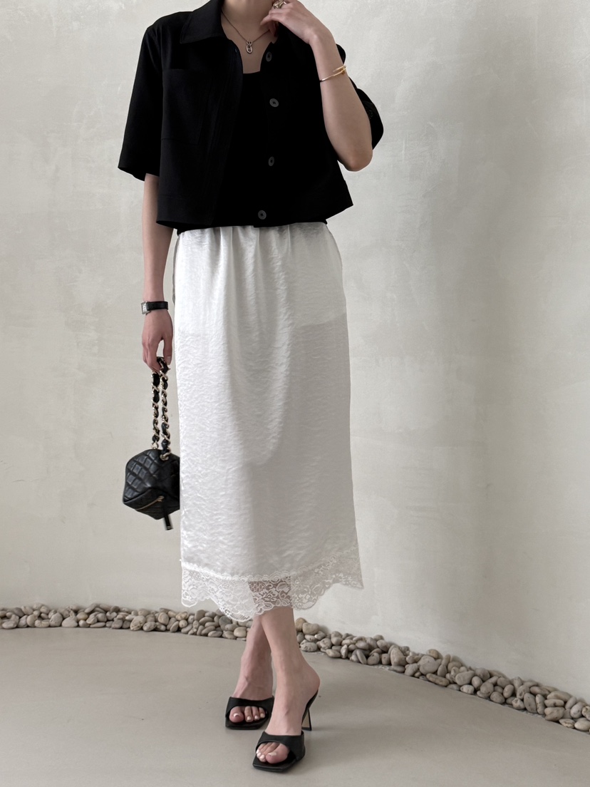 DEMAR韓國東大門代購女裝新品26夏季職業人氣半身裙中短裙緞DEMAR半身裙/中短裙