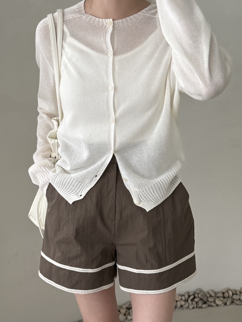 DEMAR韓國代購女士新品熱賣職業推薦人氣26夏季針織衫開衫DEMAR針織衫