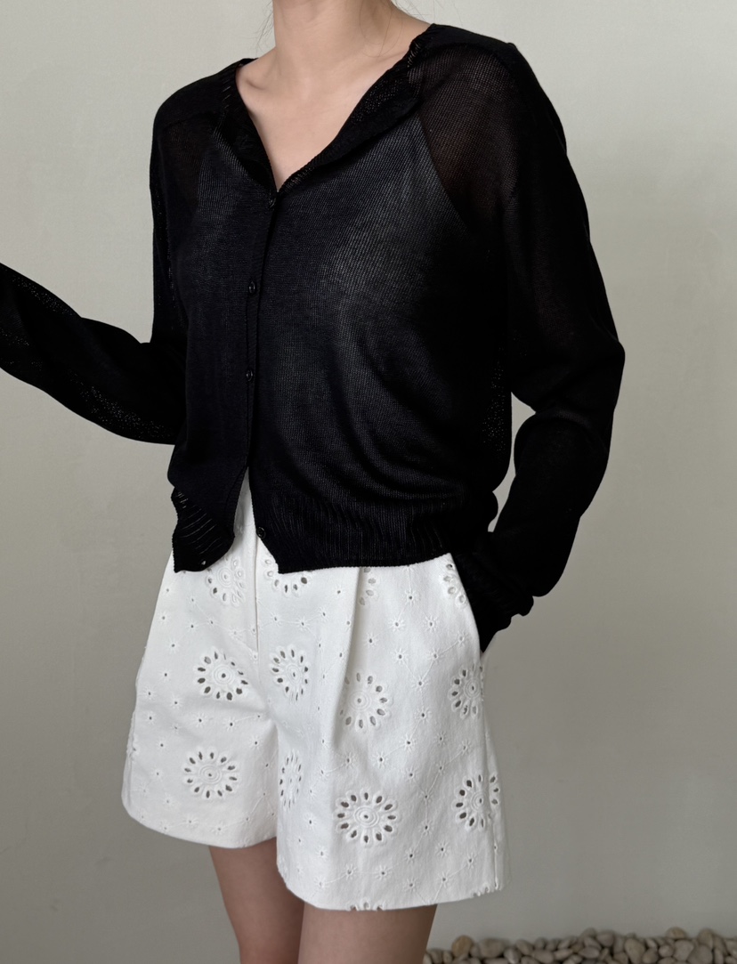 DEMAR韓國代購女士新品熱賣職業推薦人氣26夏季針織衫開衫DEMAR針織衫