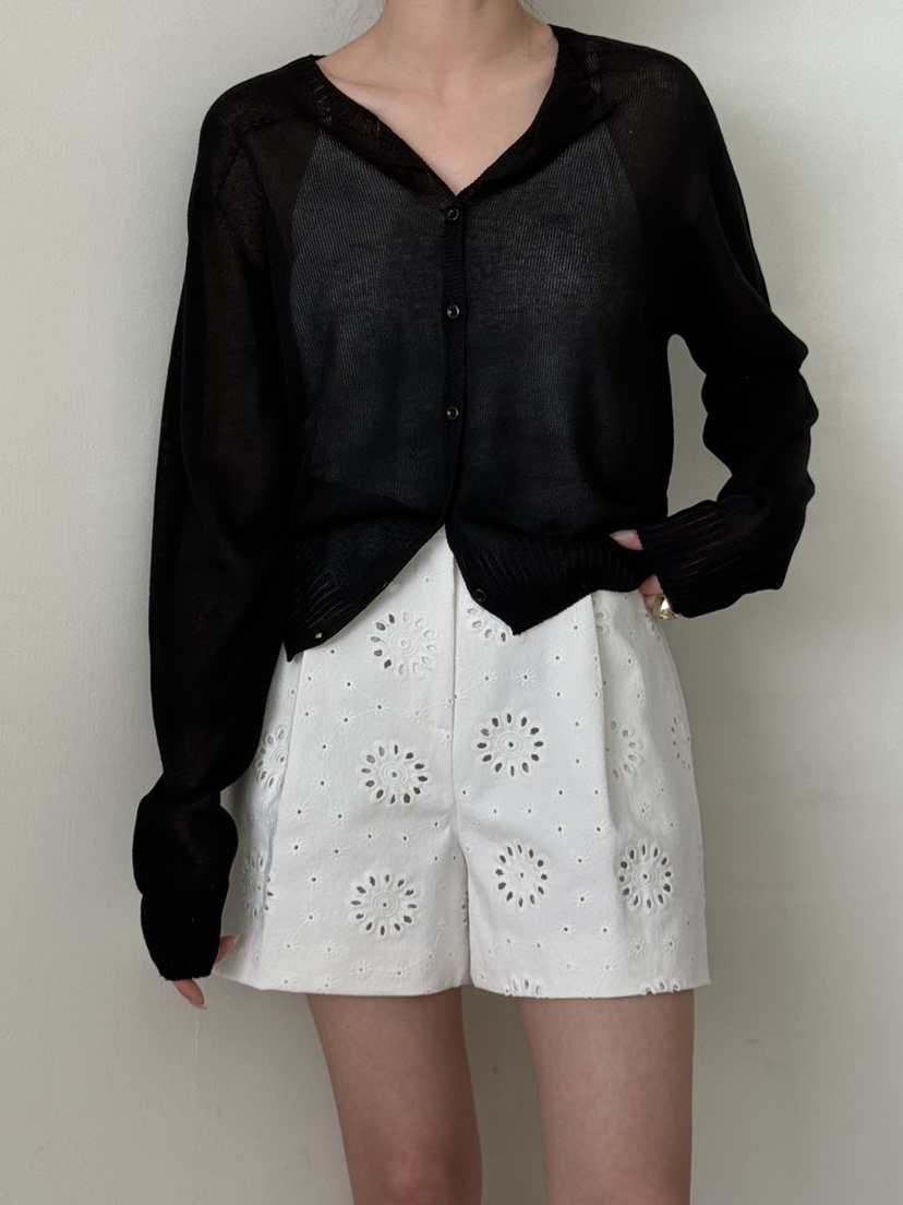 DEMAR韓國代購女士新品熱賣職業推薦人氣26夏季針織衫開衫DEMAR針織衫