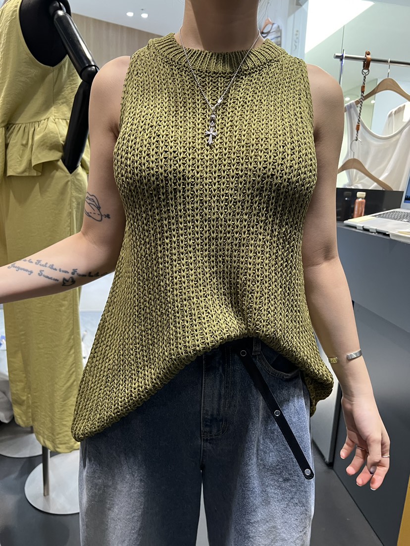 EL BOSQUE韓國東大門直郵女士新品26夏季熱賣針織衫網狀EL BOSQUE針織衫圖色3