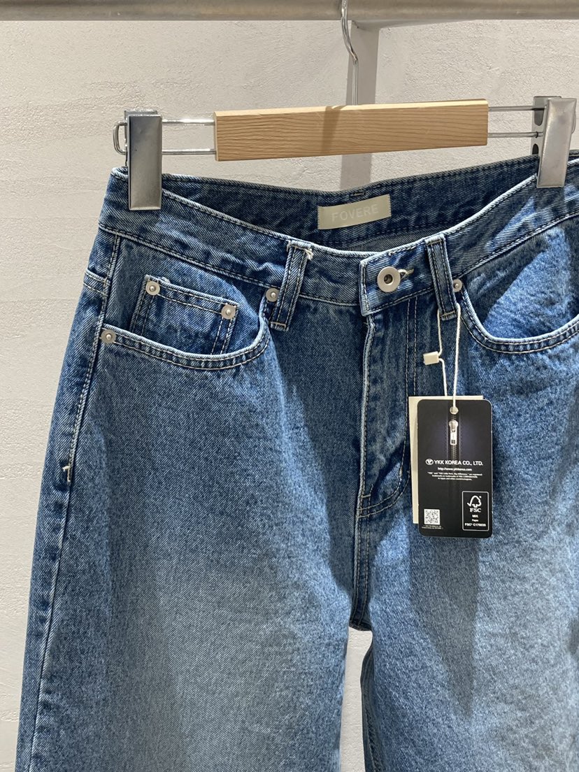 ROUGH韓國直郵實拍女裝新品職業26夏季26春夏時尚人氣牛仔褲ROUGH牛仔褲