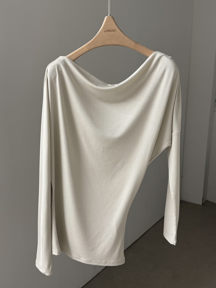 LOWBURN韓國代購女士新品26夏季推薦休閑人氣職業26春夏T恤LOWBURNT恤圖色2米色