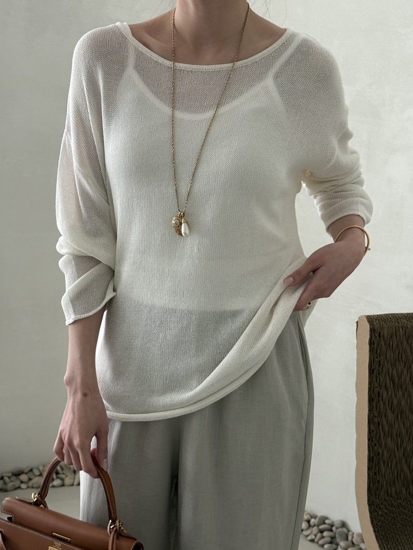 DEMAR東大門實拍韓國女裝新款休閑26春夏26夏季熱賣針織衫DEMAR針織衫圖色1