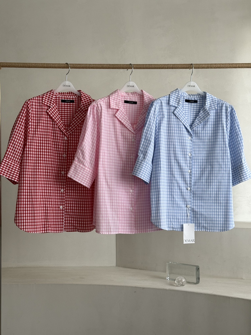 DEMAR韓國直郵女士新品人氣推薦26夏季時尚26春夏襯衫蕾絲衫DEMAR襯衫/蕾絲衫圖色2左二色