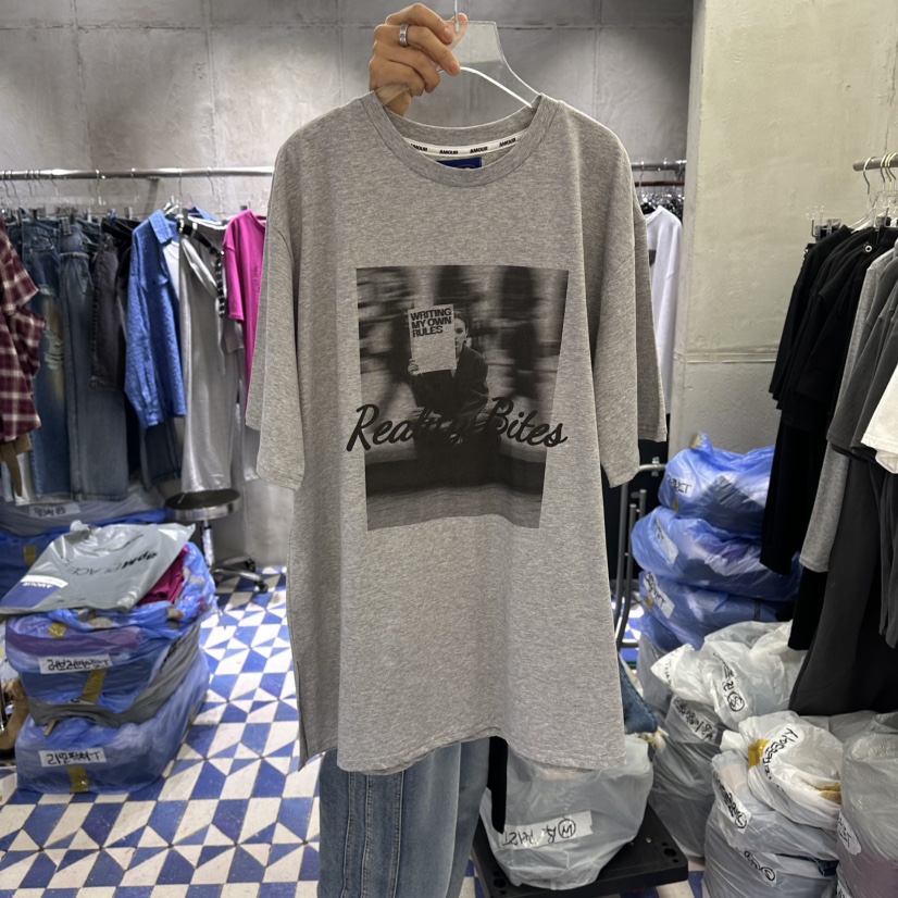 AMOUR韓國東大門直郵女士新品熱賣推薦26夏季人氣26春夏T恤AMOURT恤圖色2