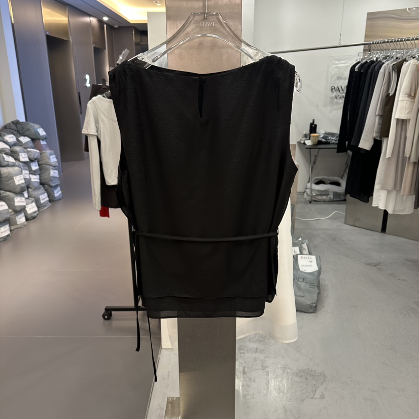 PAVEL韓國代購女士新款休閑推薦職業人氣26夏季吊帶背心含腰繩PAVEL吊帶/背心