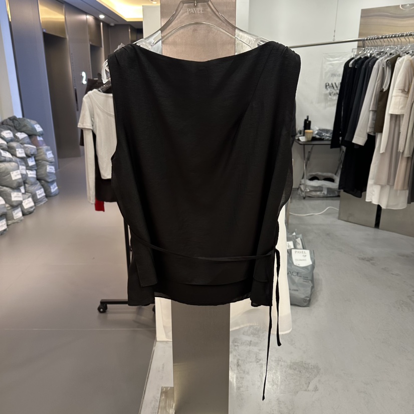 PAVEL韓國代購女士新款休閑推薦職業人氣26夏季吊帶背心含腰繩PAVEL吊帶/背心圖色3