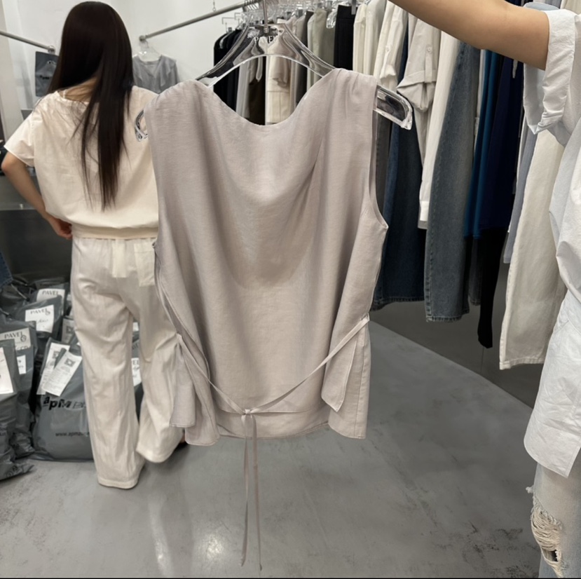 PAVEL韓國代購女士新款休閑推薦職業人氣26夏季吊帶背心含腰繩PAVEL吊帶/背心圖色4