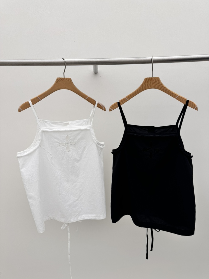 THORE韓國直郵女士新品推薦26春夏休閑26夏季吊帶背心刺繡THORE吊帶/背心