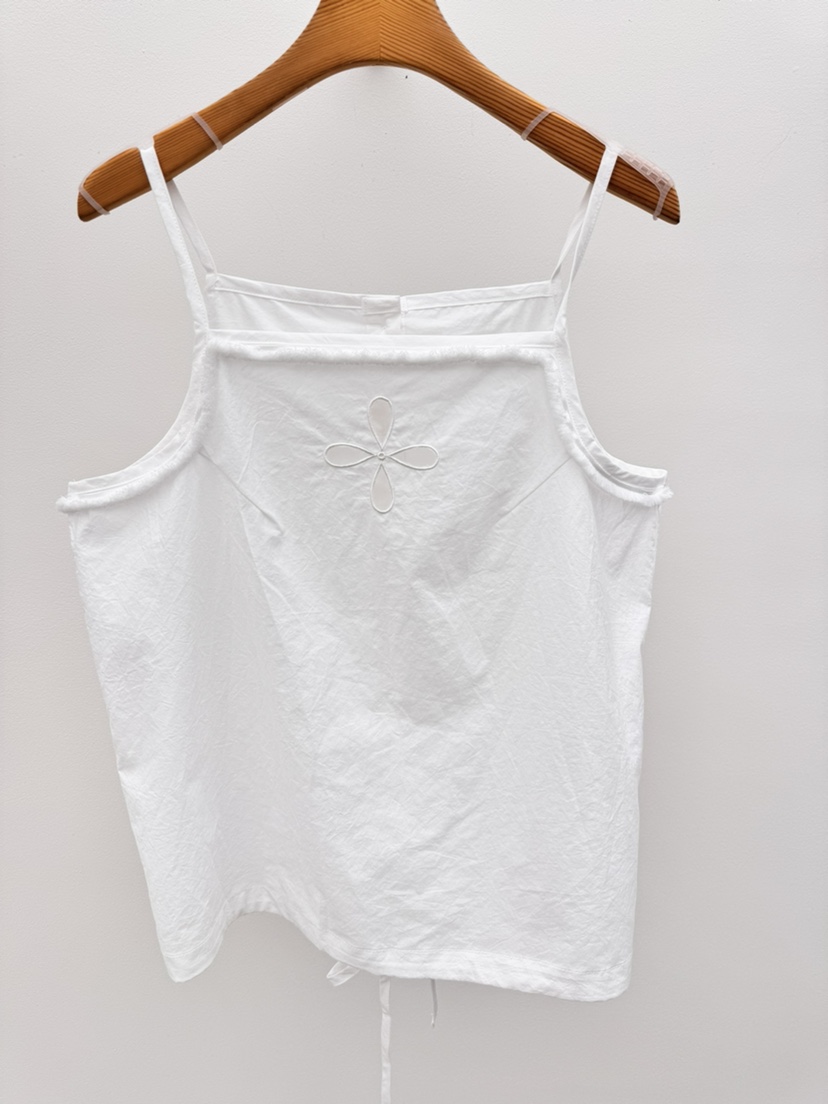 THORE韓國直郵女士新品推薦26春夏休閑26夏季吊帶背心刺繡THORE吊帶/背心圖色1