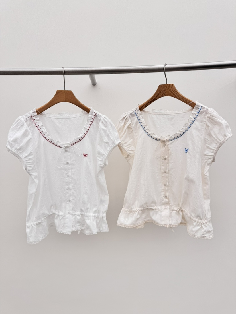 THORE韓國直郵女裝新款休閑熱賣26春夏人氣職業襯衫蕾絲衫THORE襯衫/蕾絲衫