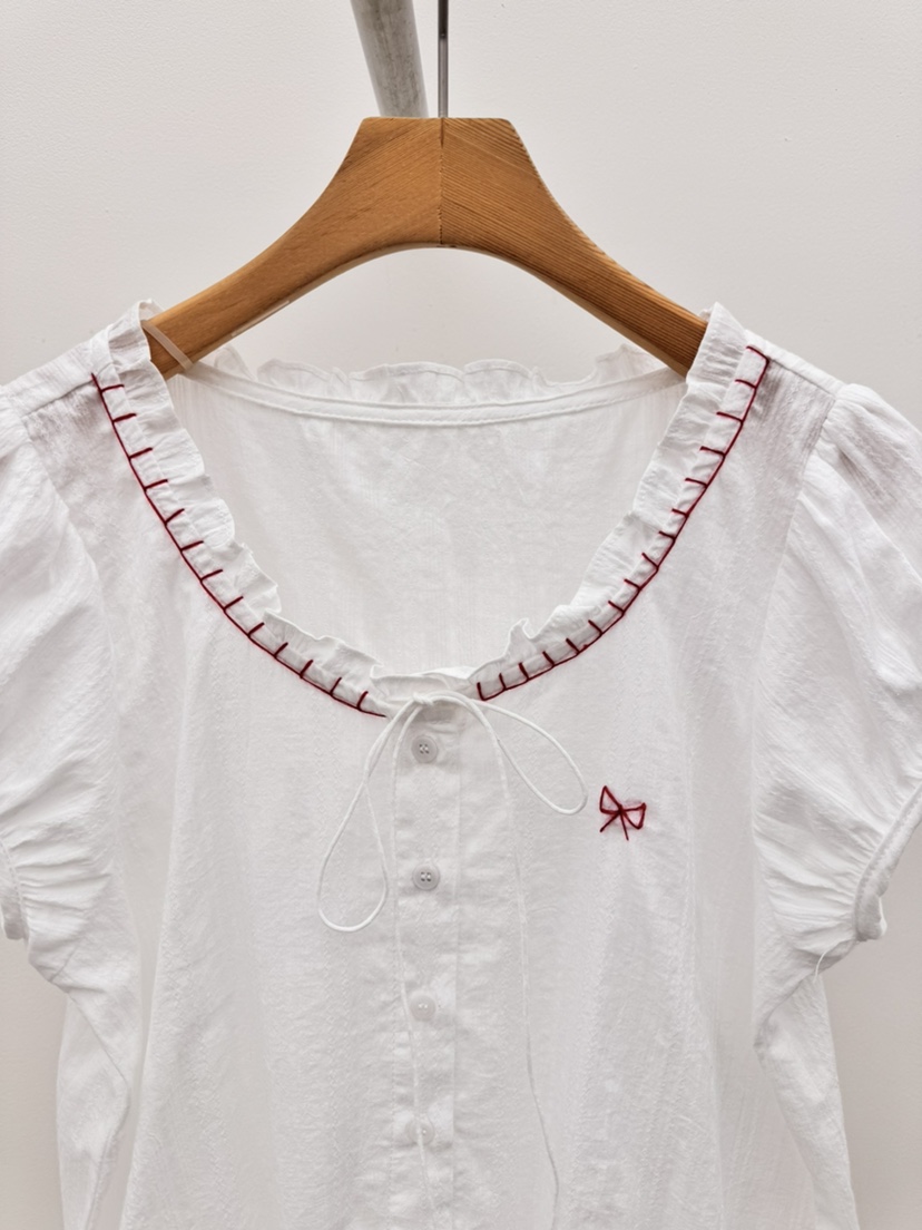 THORE韓國直郵女裝新款休閑熱賣26春夏人氣職業襯衫蕾絲衫THORE襯衫/蕾絲衫