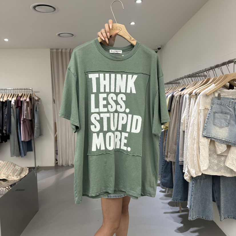 VAULT韓國直郵女士新品26夏季休閑26春夏人氣時尚推薦T恤VAULTT恤圖色1