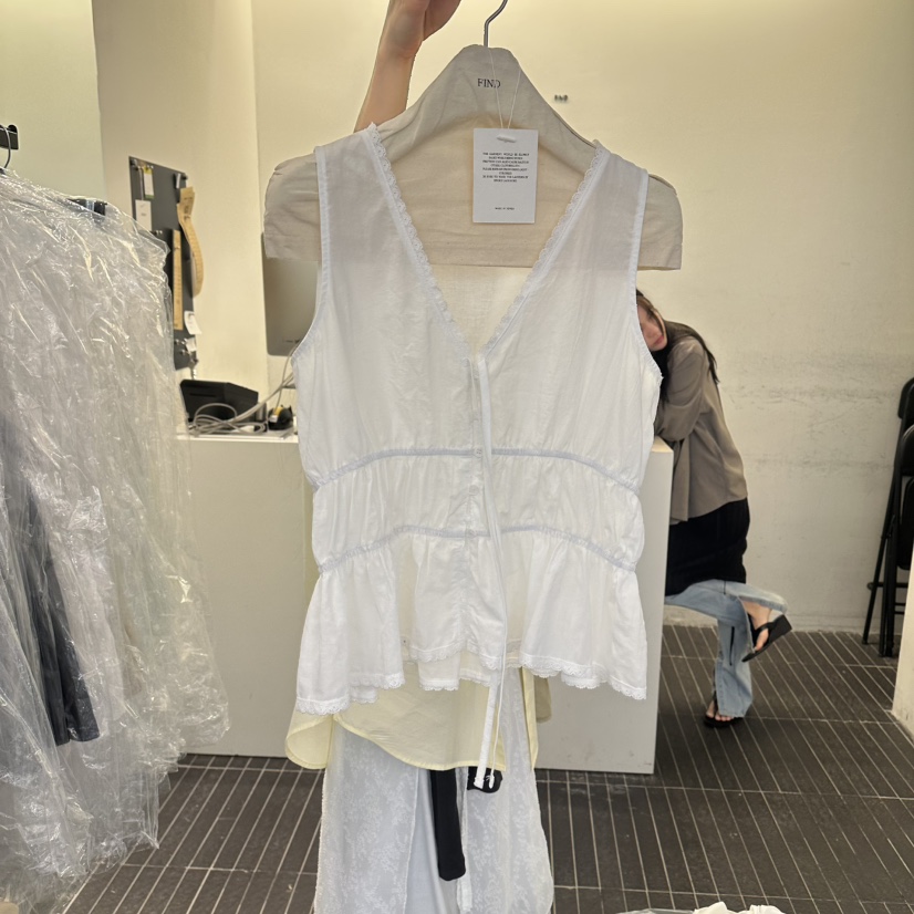 FIND-P韓國直郵實拍女士新款休閑熱賣人氣職業襯衫蕾絲衫FIND-P襯衫/蕾絲衫圖色2