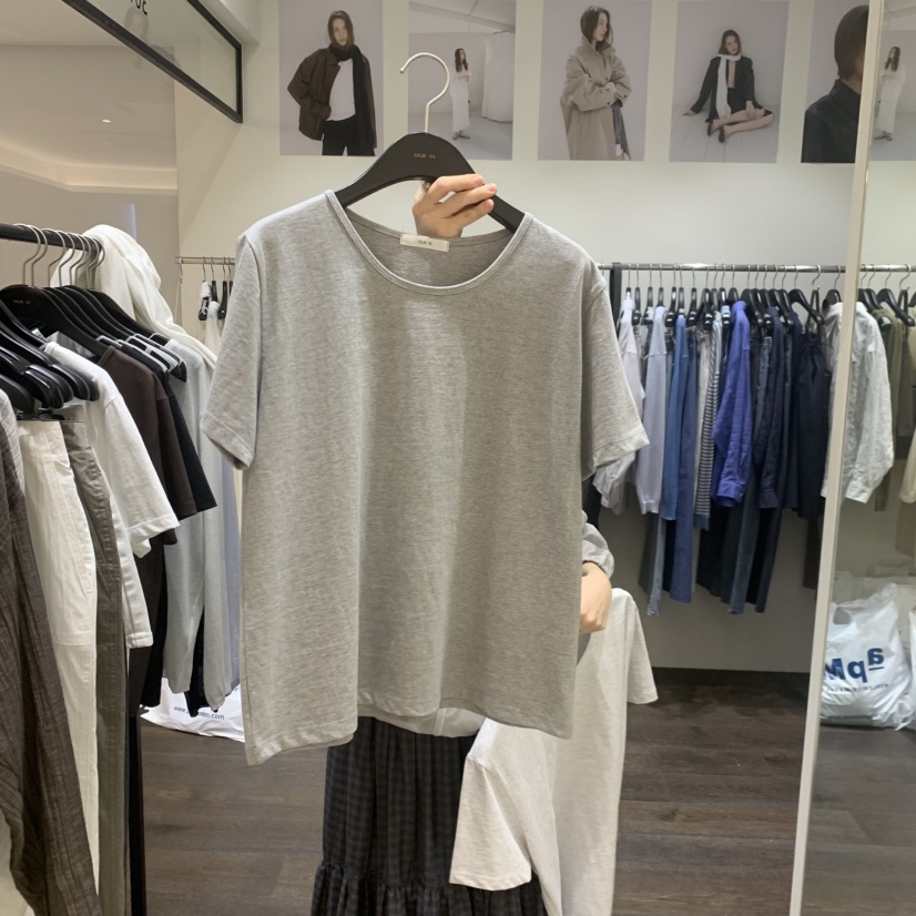 OURIN/THIS IS韓國代購女士新款休閑26春夏26夏季職業T恤OURIN/THIS IST恤圖色2