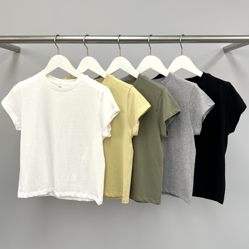 WATER/RIVER東大門實拍韓國女裝新品職業時尚26春夏休閑T恤WATER/RIVERT恤