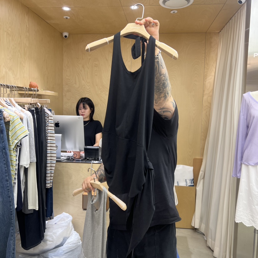 PLEASURE韓國直郵女士新款26春夏職業時尚推薦休閑吊帶背心PLEASURE吊帶/背心圖色2