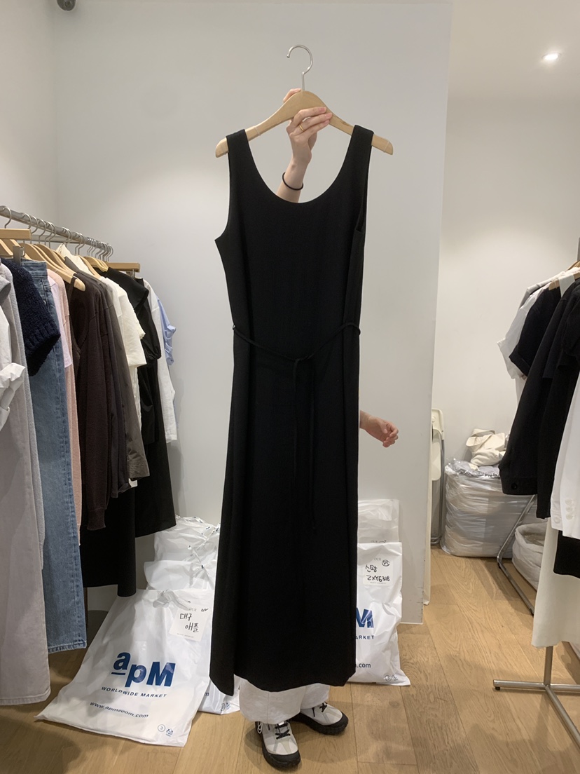 OUR-A/NOVAE韓國直郵女裝新款休閑推薦時尚連衣裙含腰繩OUR/NOVAE連衣裙圖色2