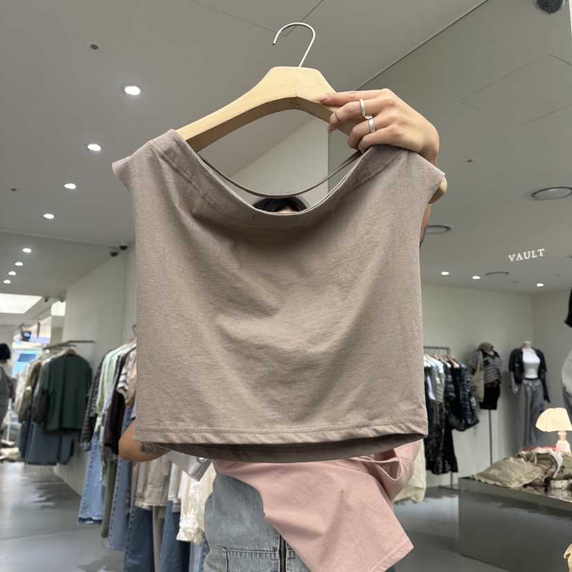 VAULT東大門實拍韓國女裝新款職業休閑熱賣時尚人氣26春夏T恤VAULTT恤